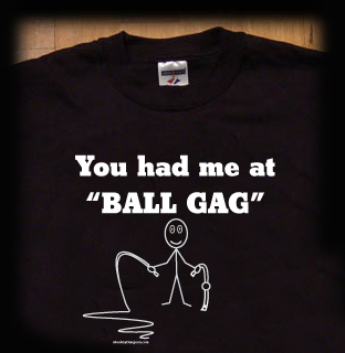 ball gag t shirt